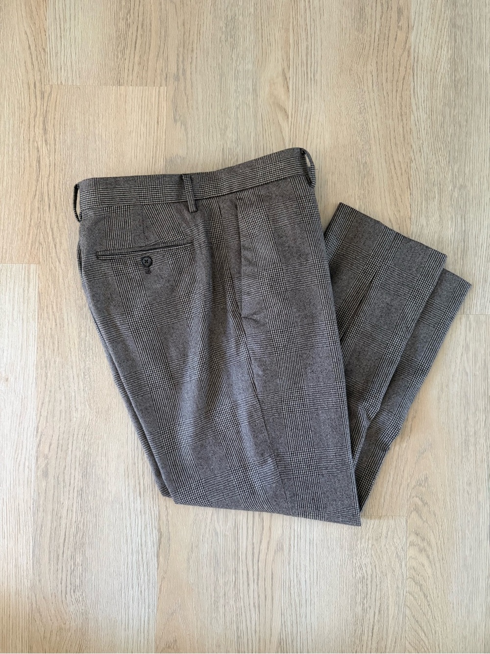 Banana Republic Brown Glen Plaid Men's Dress Pants